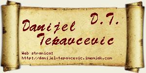 Danijel Tepavčević vizit kartica